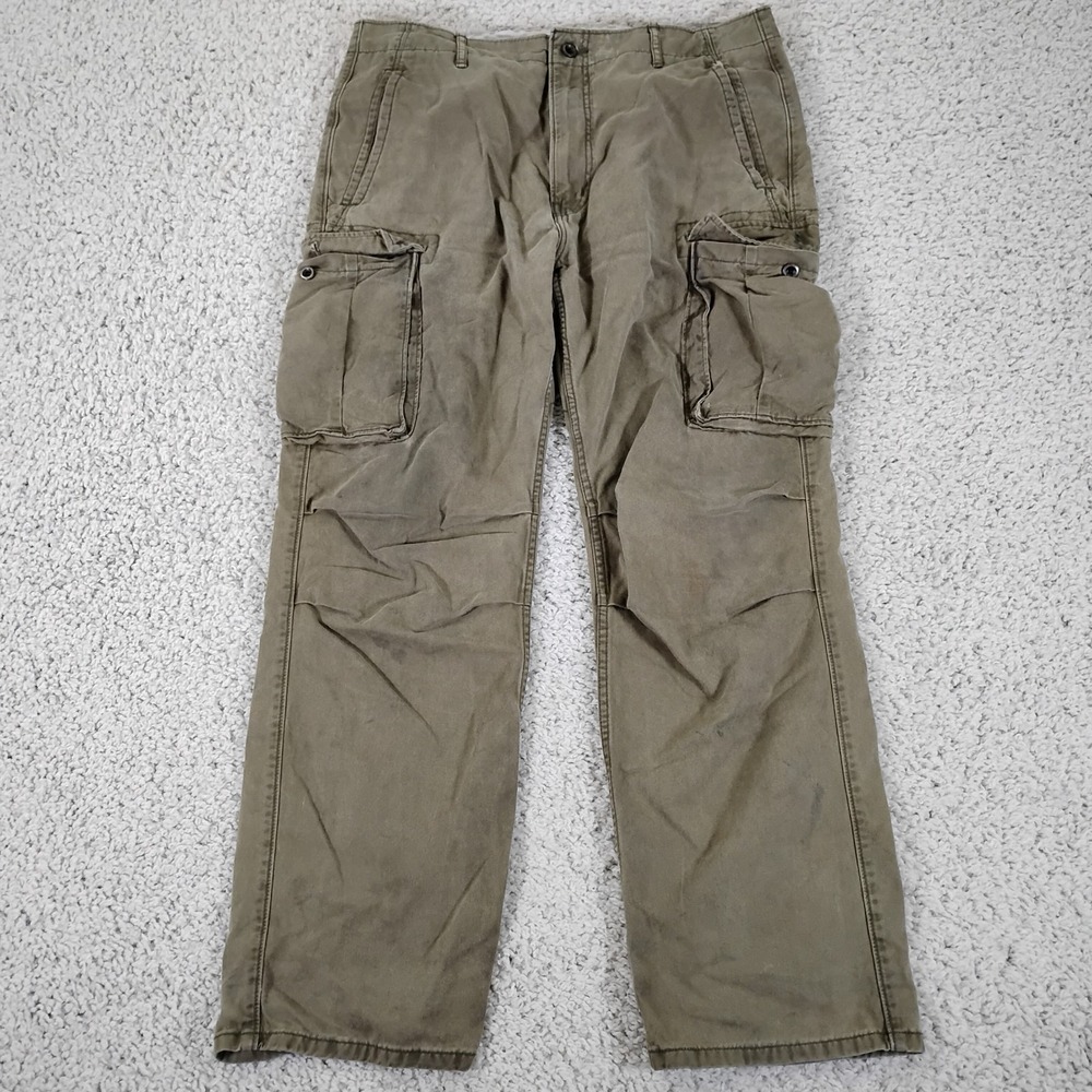 Levis Pants Mens 36x34 Green Cargo Military Combat Tactical Utility Hiking Y2K